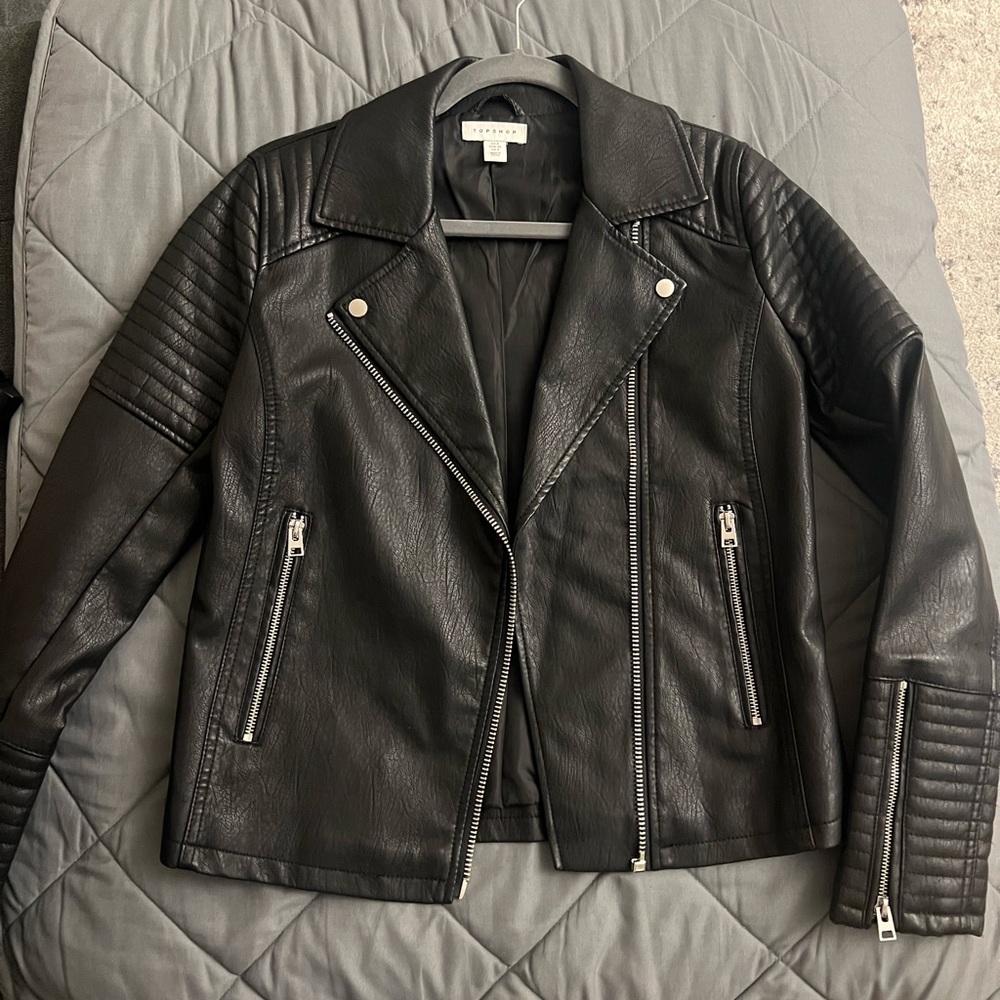 Top shop leather jacket